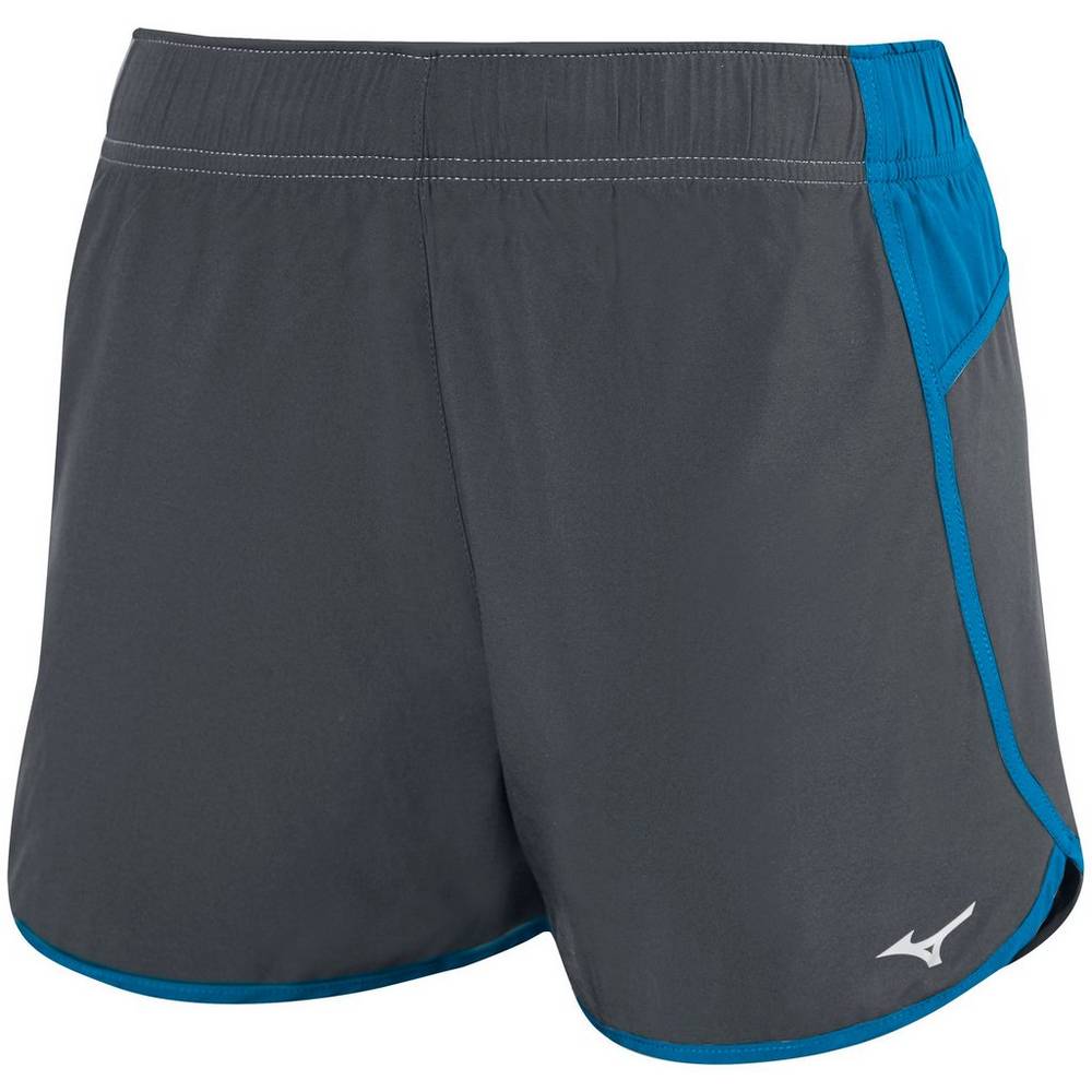 Pantaloncini Mizuno Pallavolo Atlanta Cover Up Donna - Grigie/Blu - 89467-CMPG